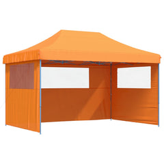 Foldable Party Tent Pop-Up No with 3 Sidewalls Orange
