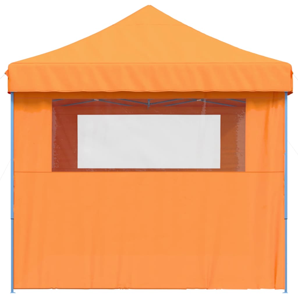 Foldable Party Tent Pop-Up No with 3 Sidewalls Orange