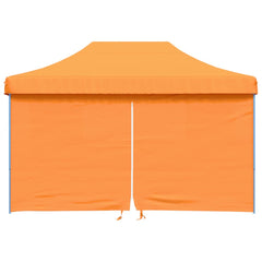 vidaXL Foldable Party Tent Pop-Up with 4 Sidewalls Orange 3