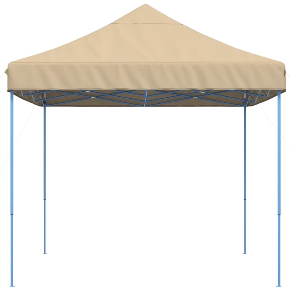 Foldable Party Tent Pop-Up 410x279x315 cm No without Sidewall Beige