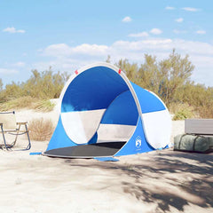 vidaXL Beach Tent Azure Blue Pop-up Waterproof 3