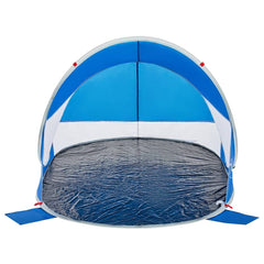 vidaXL Beach Tent Azure Blue Pop-up Waterproof 5