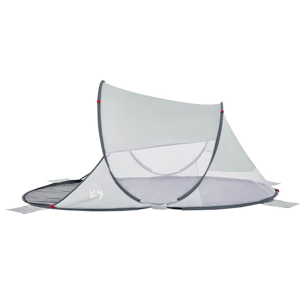 vidaXL Beach Tent Grey Pop-up Waterproof 6