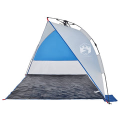 vidaXL Beach Tent Azure Blue Quick Release Waterproof 5
