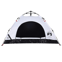 vidaXL Camping Tent 2-Person White Blackout Fabric Quick Release 6
