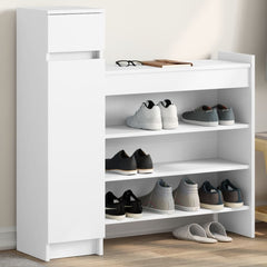 vidaXL Shoe Cabinet 100.5x28x100 cm Engineered Wood