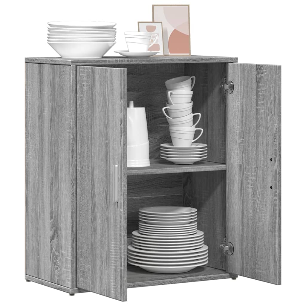vidaXL Sideboard Grey Sonoma 60x31x70 cm Engineered Wood 4