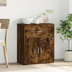 vidaXL Sideboard Smoked Oak 60x31x70 cm Engineered Wood 3