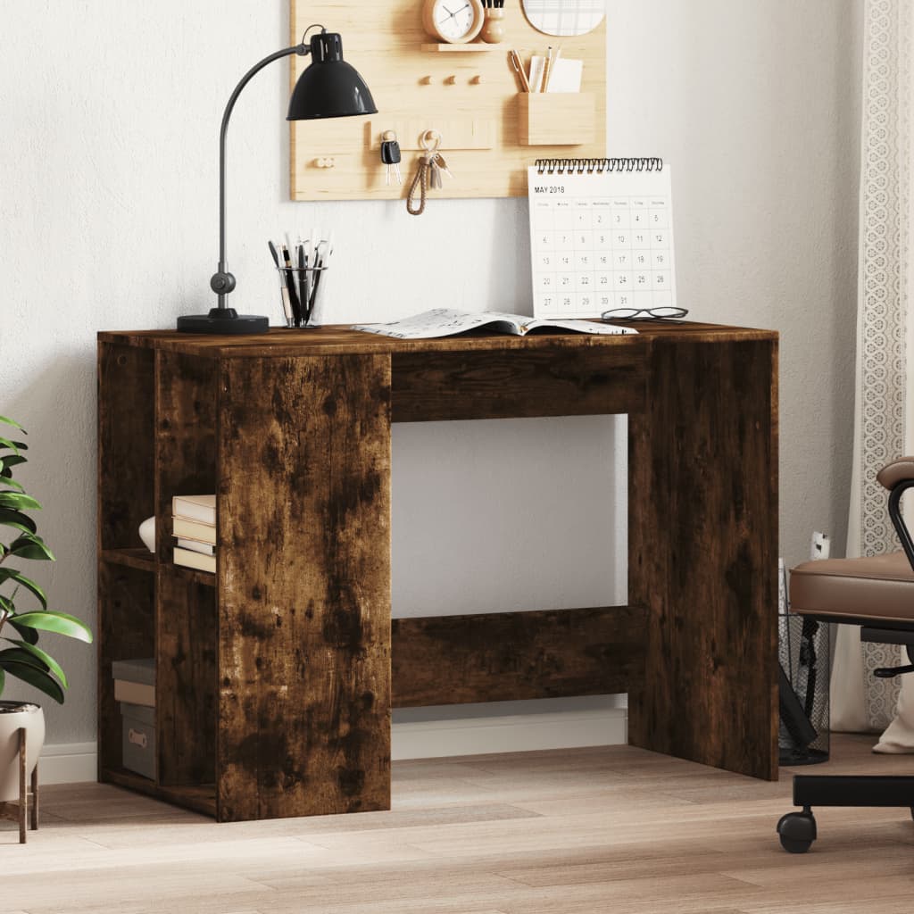 Desk 102x50x75 cm Engineered Wood Smoked oak