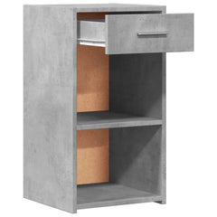vidaXL Bedside Cabinets 2 pcs Concrete Grey 35x34x65 cm Engineered Wood 5