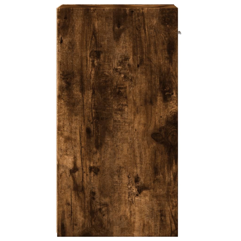 vidaXL Bedside Cabinet Smoked Oak 35x34x65 cm Engineered Wood 6