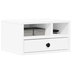 vidaXL Printer Stand White 40x32x22,5 cm Engineered Wood 4