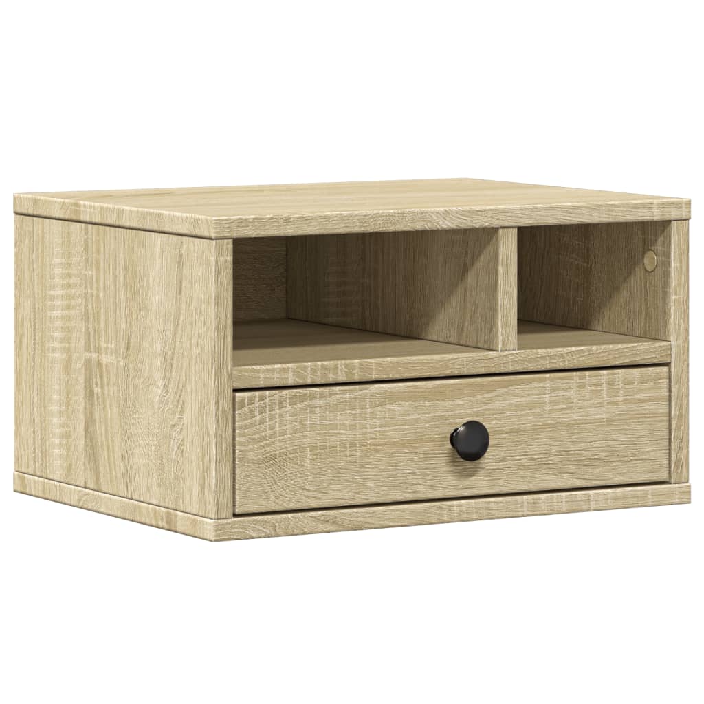vidaXL Printer Stand Sonoma Oak 40x32x22,5 cm Engineered Wood 2