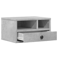 vidaXL Printer Stand Concrete Grey 40x32x22,5 cm Engineered Wood 5