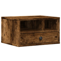 vidaXL Printer Stand Smoked Oak 40x32x22,5 cm Engineered Wood 2