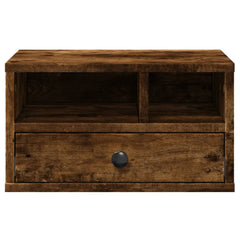 vidaXL Printer Stand Smoked Oak 40x32x22,5 cm Engineered Wood 6