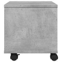 vidaXL Printer Stand with Wheels Concrete Grey 41x32x34,5 cm 6