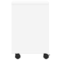 vidaXL Printer Stand with Wheels White 41x32x48 cm 6