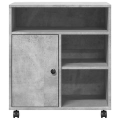Printer Stand with Wheels 60x50x67 cm Concrete grey