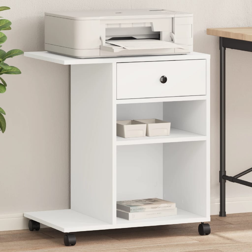 vidaXL Printer Stand with Wheels 60x40x68.5 cm