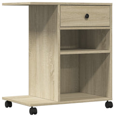Printer Stand with Wheels 60x40x68,5 cm Sonoma oak