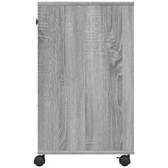 vidaXL Printer Stand with Wheels Grey Sonoma 60x40x68.5 cm 6