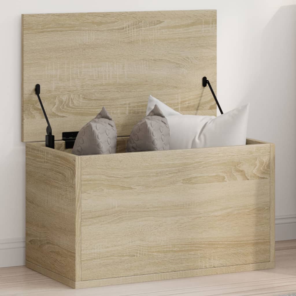 vidaXL Storage Box Sonoma Oak 60x35x35 cm Engineered Wood 1
