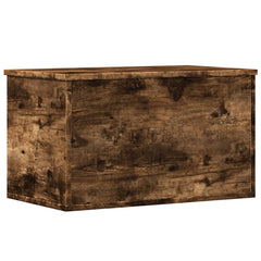 vidaXL Storage Box Smoked Oak 60x35x35 cm Engineered Wood 6