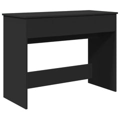 vidaXL Dressing Table with Mirror Black 100x45x76 cm 2