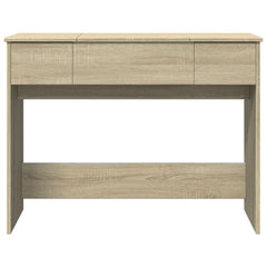 vidaXL Dressing Table with Mirror Sonoma Oak 100x45x76 cm 5