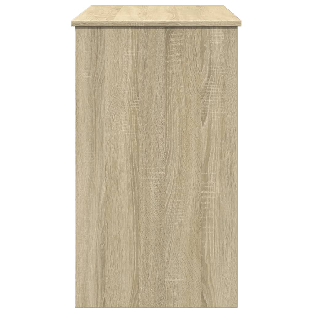 vidaXL Dressing Table with Mirror Sonoma Oak 100x45x76 cm 6