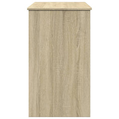 vidaXL Dressing Table with Mirror Sonoma Oak 100x45x76 cm 6