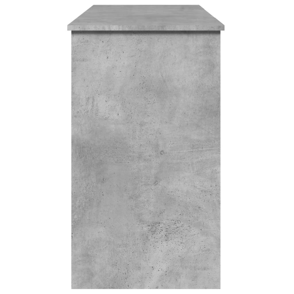 vidaXL Dressing Table with Mirror Concrete Grey 100x45x76 cm 6