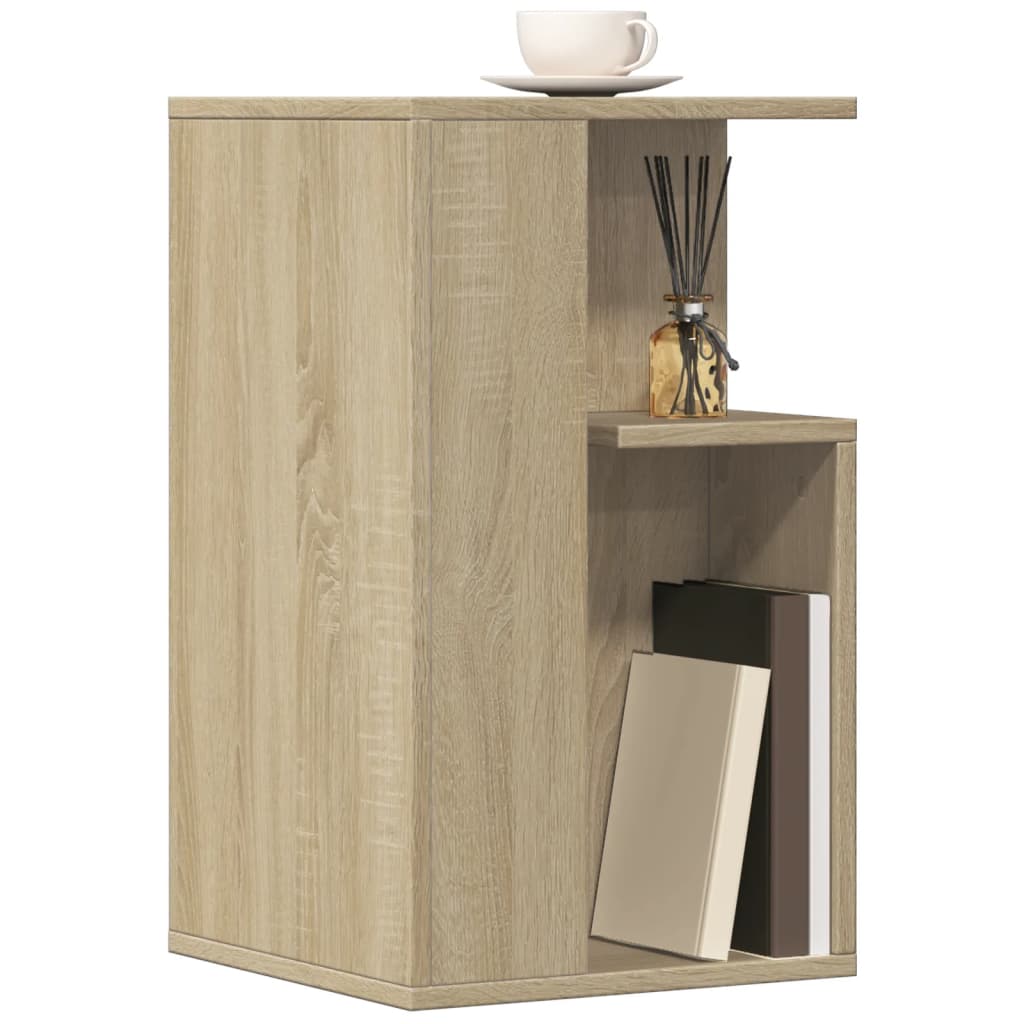 vidaXL Side Table Sonoma Oak 35x35x60 cm Engineered Wood 4
