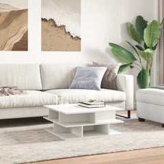 vidaXL Coffee Table White 70x70x29 cm Engineered Wood 3