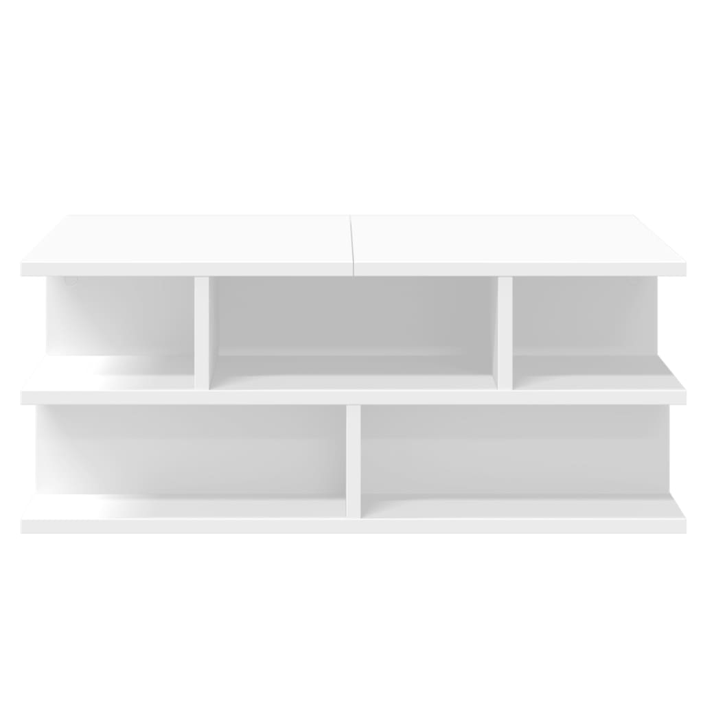 vidaXL Coffee Table White 70x70x29 cm Engineered Wood 6