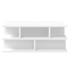 vidaXL Coffee Table White 70x70x29 cm Engineered Wood 6