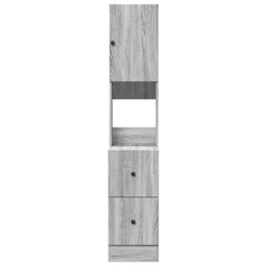 vidaXL Kitchen Cabinet Grey Sonoma 35x50x180 cm Engineered Wood 4