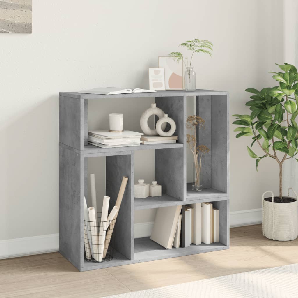 vidaXL TV Cabinet Concrete Grey 4