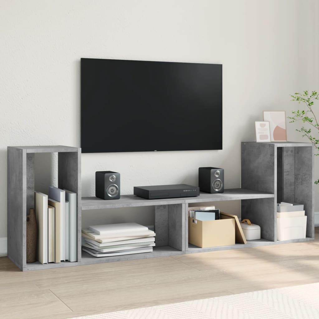 vidaXL TV Cabinet Concrete Grey 1