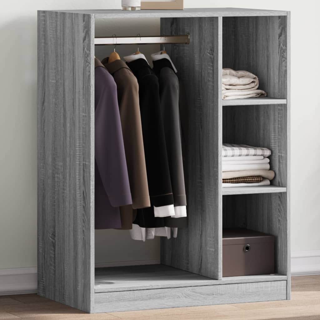 vidaXL Wardrobe Engineered Wood with Rod