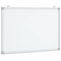 vidaXL Magnetic Whiteboard 80x60x1.7 cm Aluminium 2