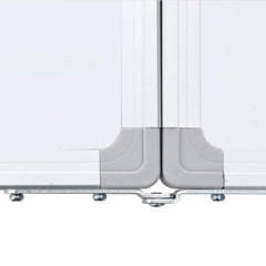 vidaXL Magnetic Whiteboard Foldable 80x80x1.7 cm Aluminium 6