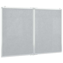 vidaXL Magnetic Whiteboard Foldable 100x80x1.7 cm Aluminium 4