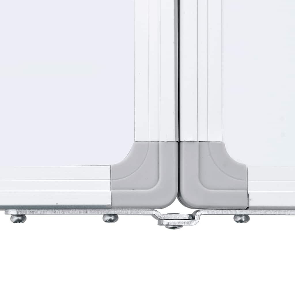 vidaXL Magnetic Whiteboard Foldable 100x80x1.7 cm Aluminium 6