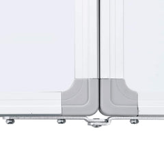 vidaXL Magnetic Whiteboard Foldable 100x80x1.7 cm Aluminium 6
