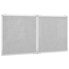 vidaXL Magnetic Whiteboard Foldable 120x60x1.7 cm Aluminium 4
