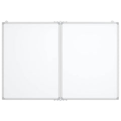 vidaXL Magnetic Whiteboard Foldable 120x100x1.7 cm Aluminium 3