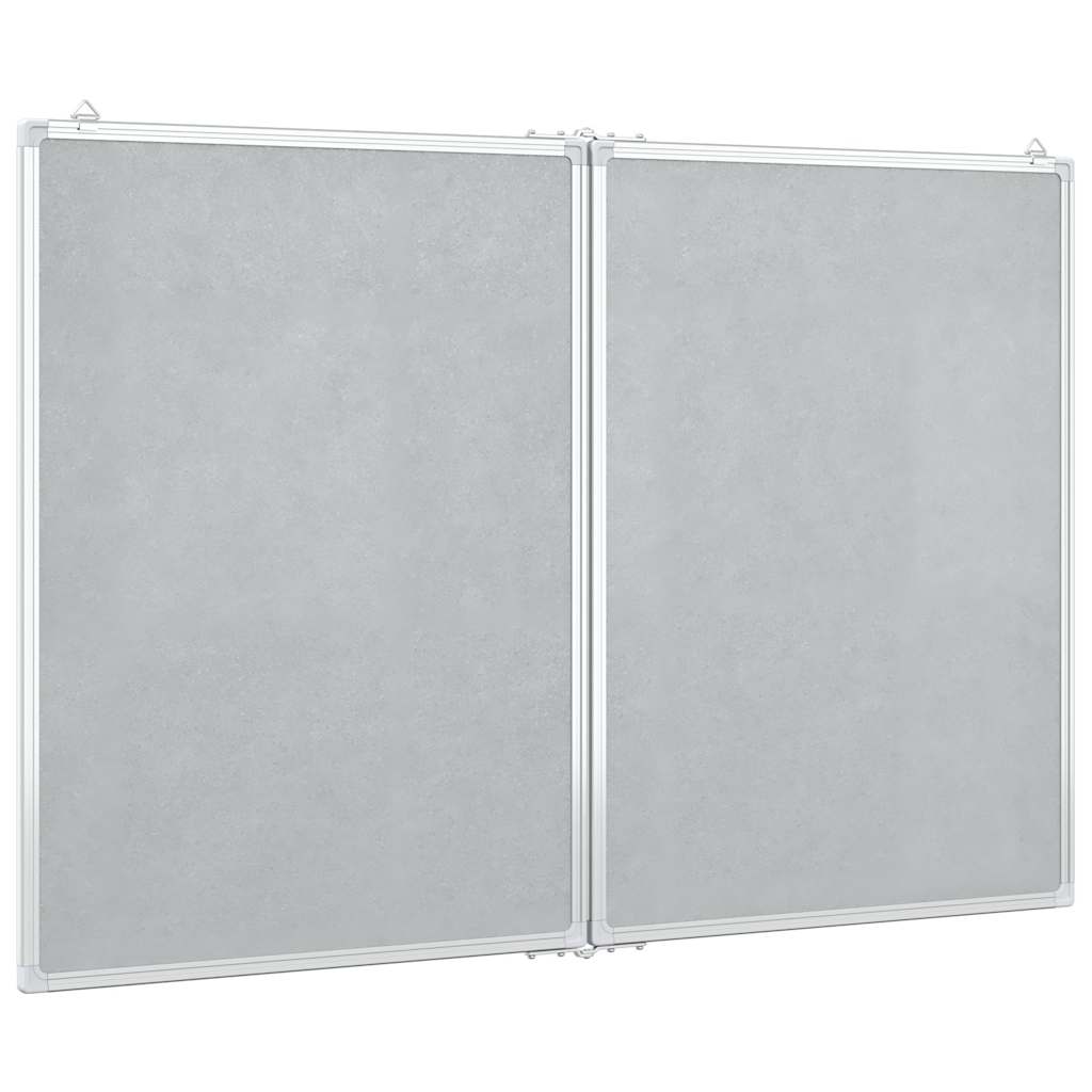 vidaXL Magnetic Whiteboard Foldable 120x100x1.7 cm Aluminium 4