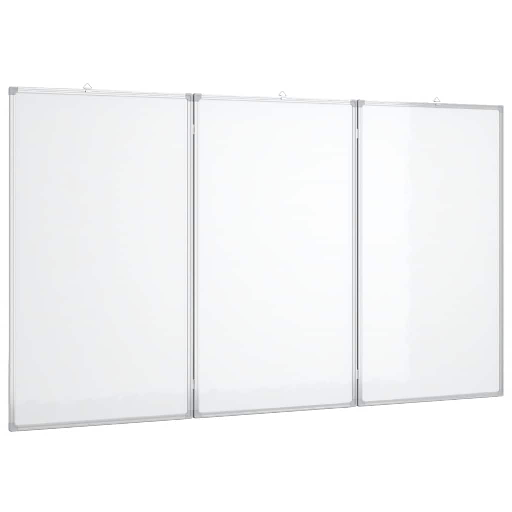 vidaXL Magnetic Whiteboard Foldable 120x100x1.7 cm Aluminium 2